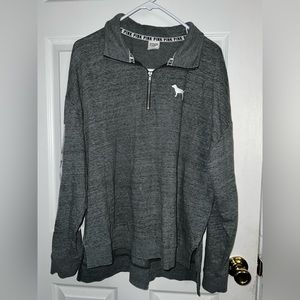 PINK half zip size L